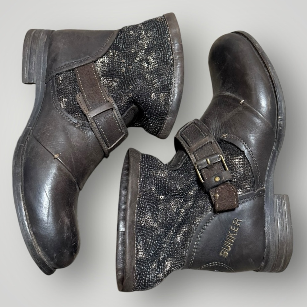 Bunker women’s size 38 EU or 7.5 US brown boots.